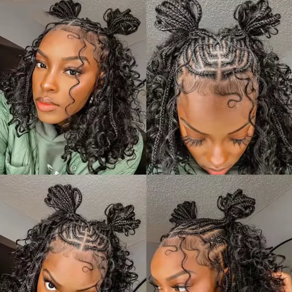 Human Braiding Hair Deep Water Wave Bulk 110g Bundles Full Thick No