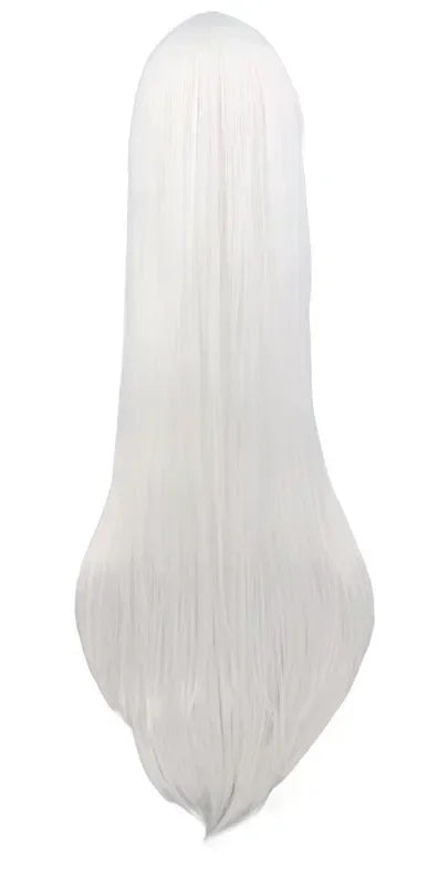 Long Straight Cosplay Wig Black Purple Red Pink Blue Dark Brown Cm