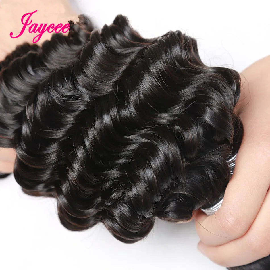 15A Loose Deep Wave Bundles Peruvian Hair Weave Deals Virgin Human Water