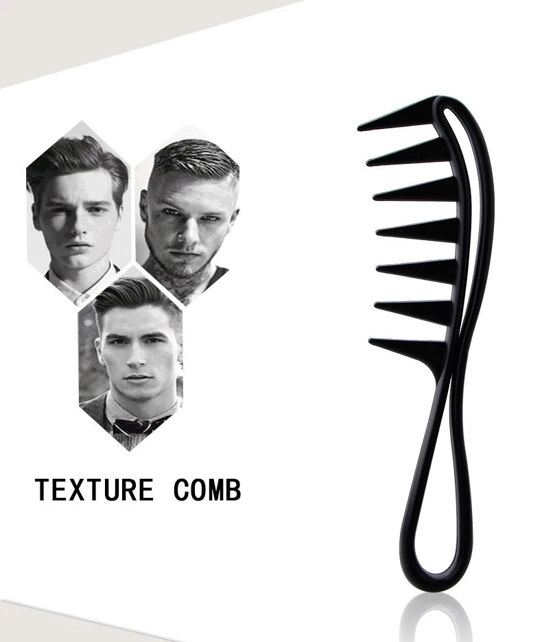 1/ Portable Plastic Thickened Oil Comb Set Wide Toothed Classic Styling Hair