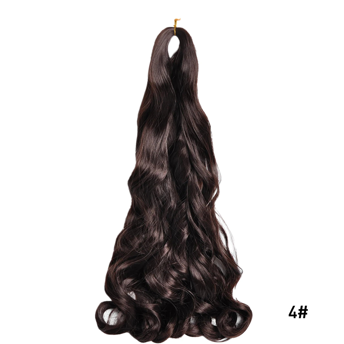 French Curls Braiding Hair Extensions - Synthetic Loose Wave Spiral Curl, High Temperature, Ombre Pre-Stretched