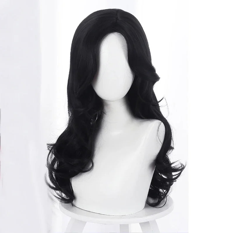 Classic Curly Wig Hair Synthetic Natural Cosplay Brown WIth Blonde Heat Resistant Daily Wigs