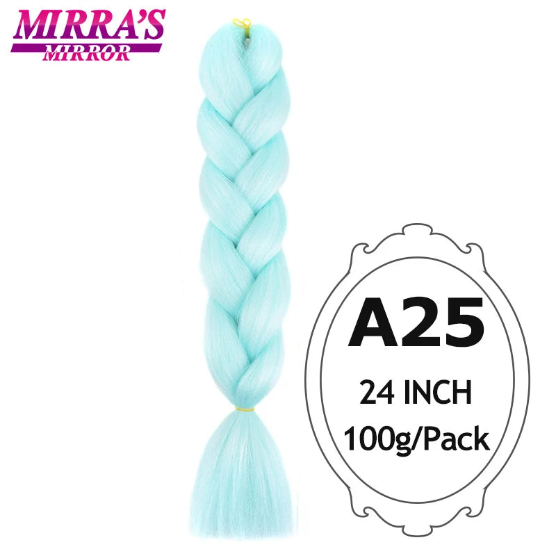Ombre Jumbo Braiding Hair, Synthetic, 24 Inch, 6-Pack