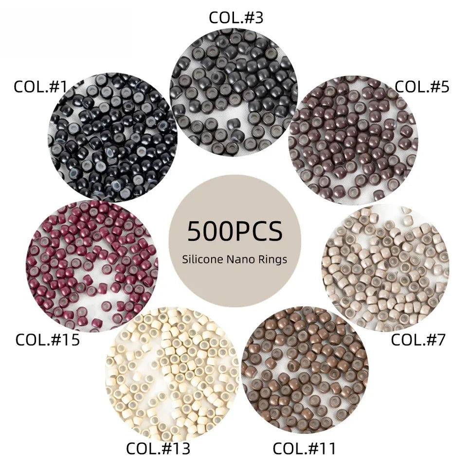 Silicone Nano Rings Copper Line Hair Beads Rings/links/beads