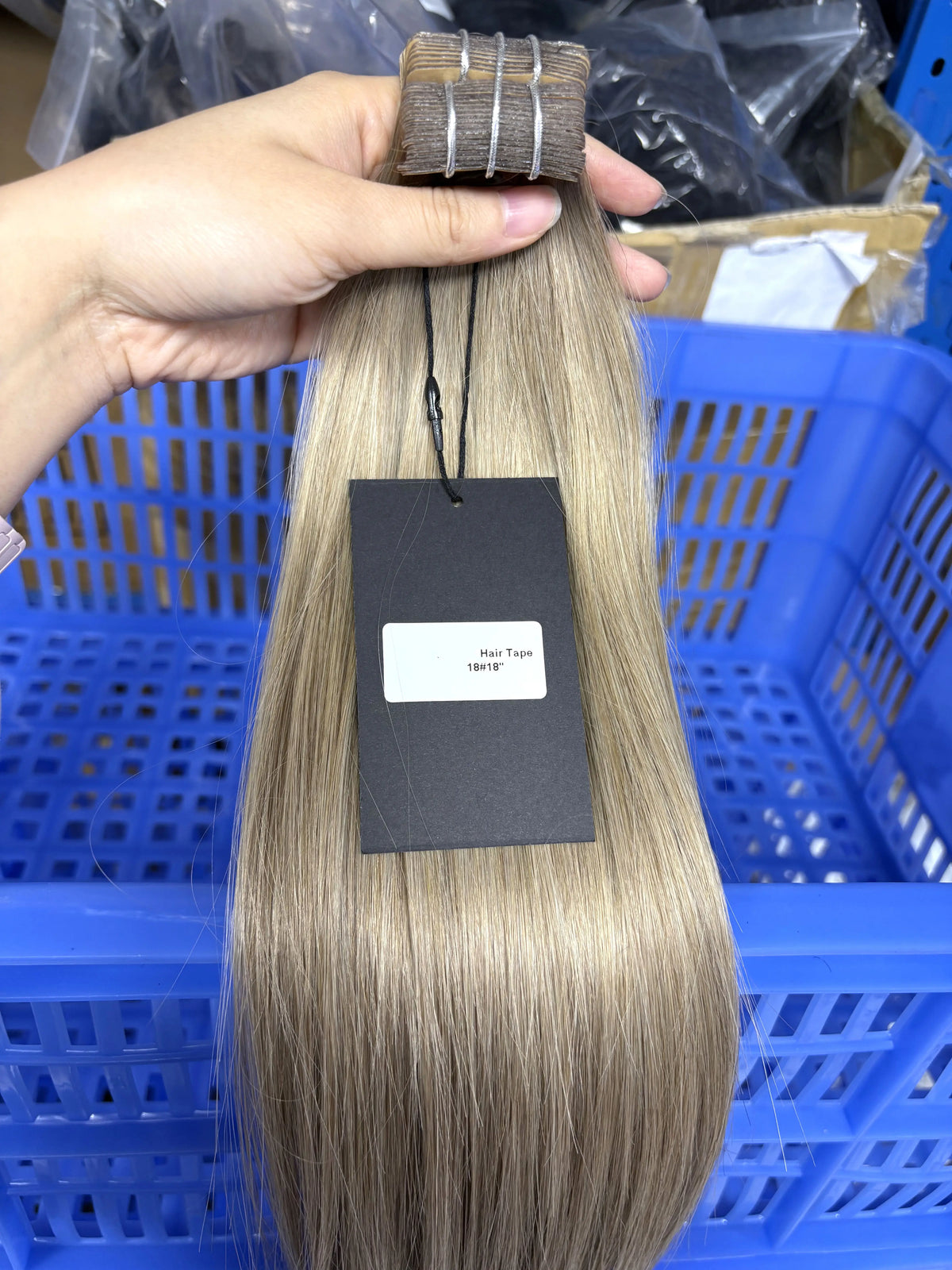 Tape in Vietnamese Virgin Human Hair 50g/ Colored Straight Extensions Skin Weft
