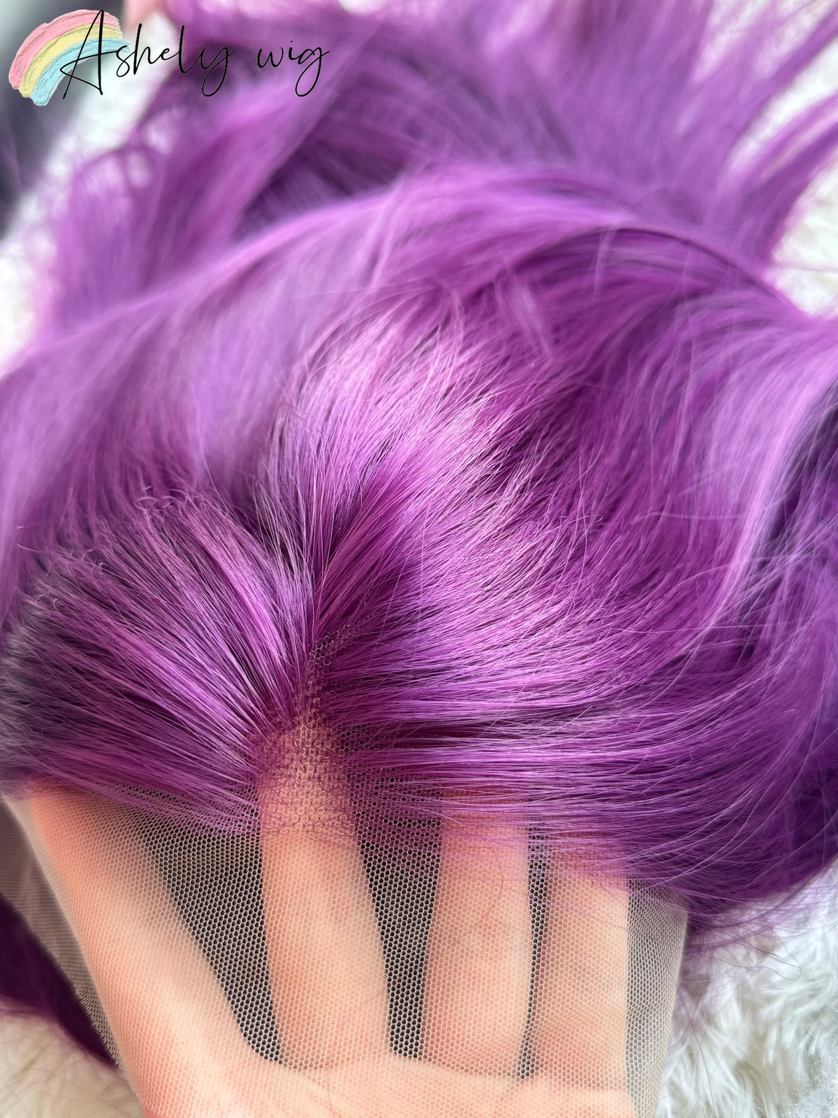 Raspberry Purple Wig Deep Hand Hook 26inch 13*4 Large Lace On The