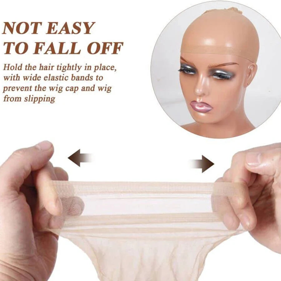 Wholesale HD Wig Caps Transparent Hair Nets Weave Nylon Stretchy Lace Front