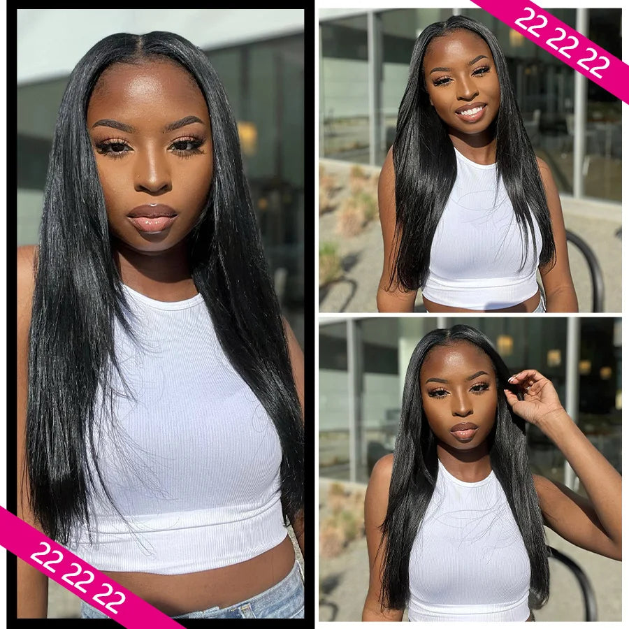 26Inch Human Hair Bundles 10A Brazilian Raw Weave Straight Extensions