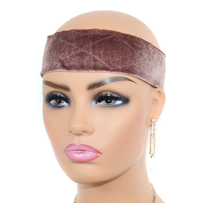 1PC Adjustable Wig Grip Band for Lace Front, No-slip Velvet Wig Grip Headbands Keeping Wigs in Place