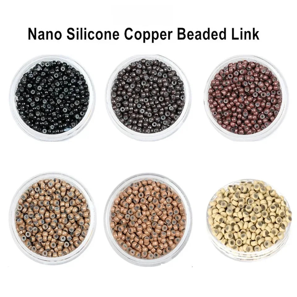 Silicone Nano Rings Copper Line Hair Beads Rings/links/beads