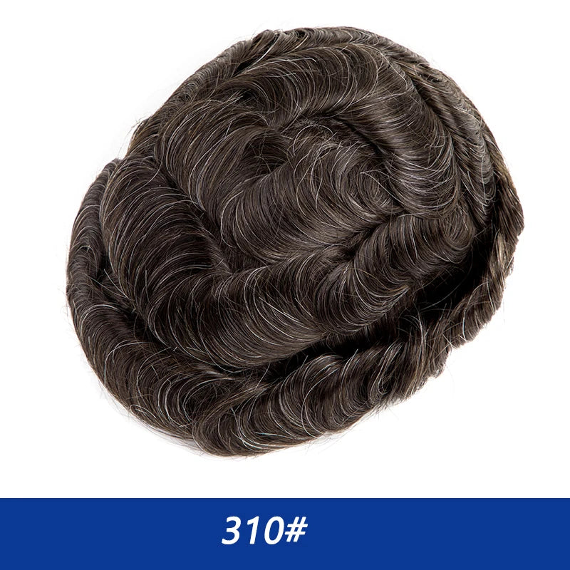 Swiss Lace Toupee Ultra Delicate AIR-Lace Male Hair Prosthesis Breathable 90 Density Hair Toupee Men Full Lace Men's Wig