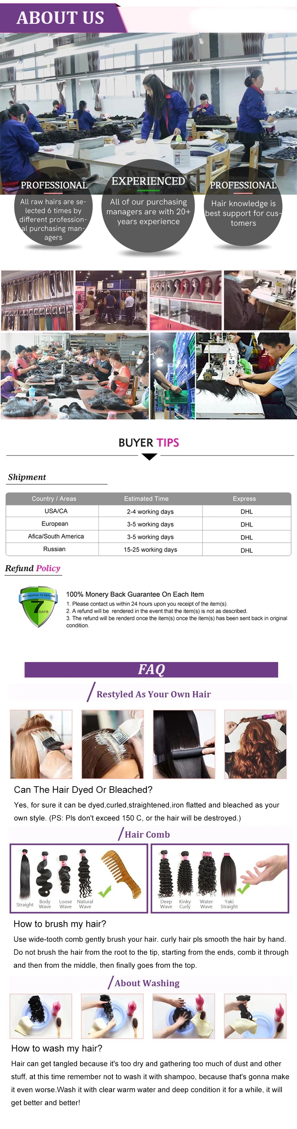 Clip in Hair Extensions, 100% Real Human P8/613 Color Brown Highlight Blonde