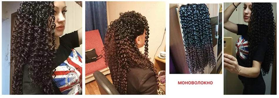 Synthetic Braided Ponytail Hair Extensions Long Length Braids Clip in Hairpieces To