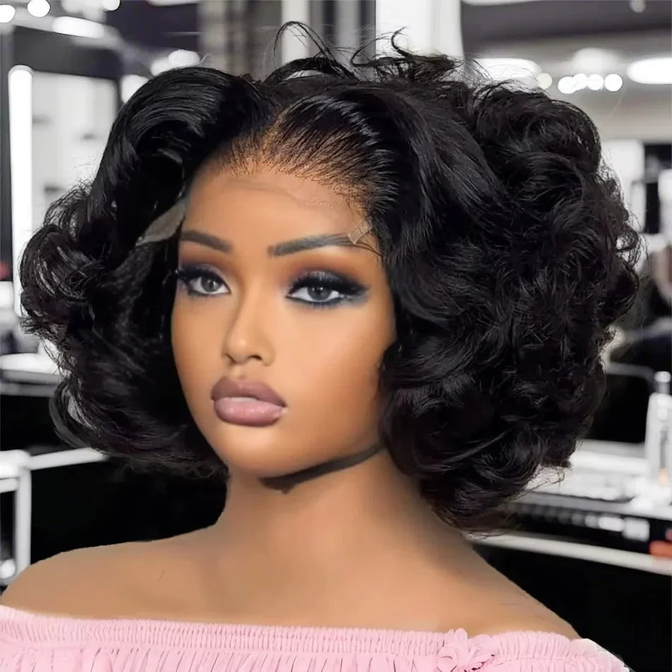 100% Vietnamese Raw Hair Wigs Density Ombre Double Drawn Bouncy Curly Loose