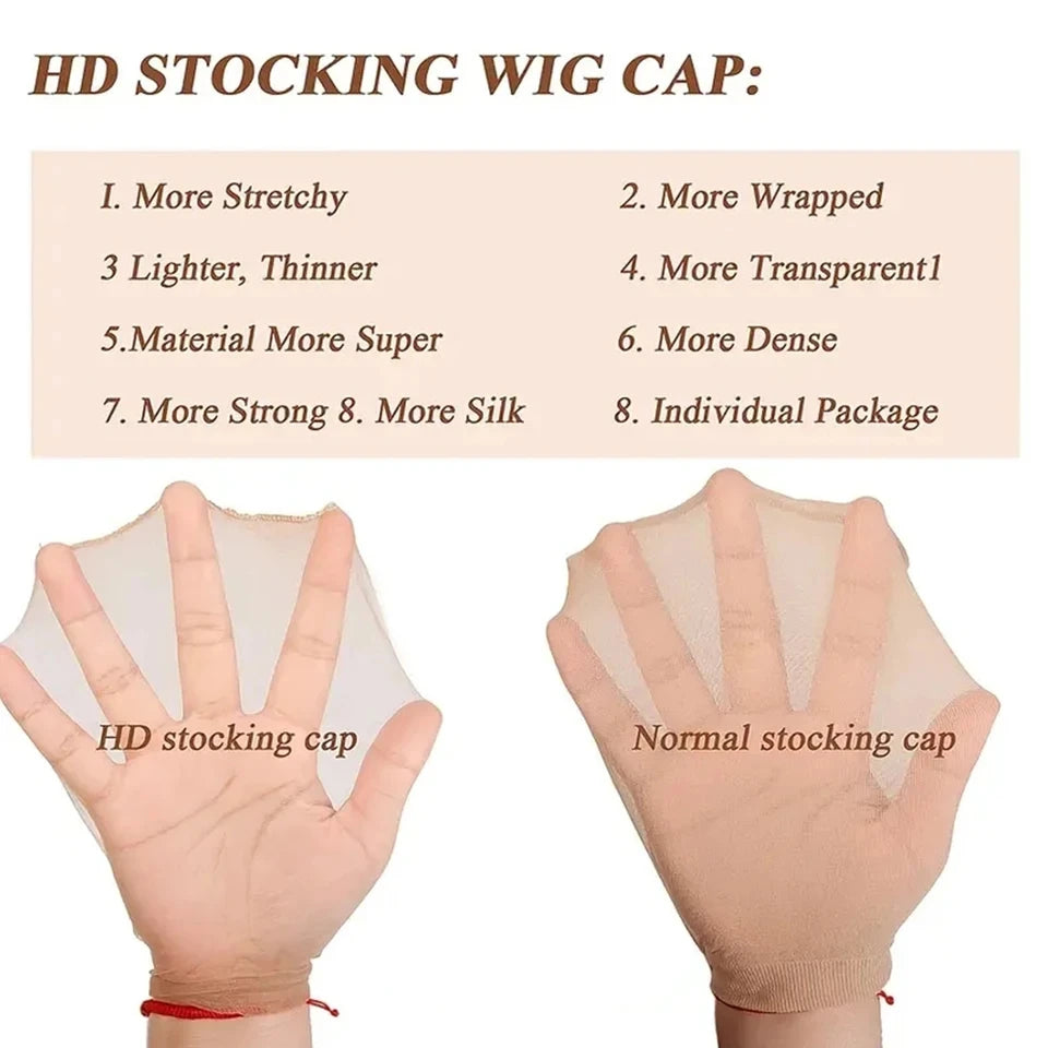 Top Stocking Wig Cap Hair Net Weave Nets Black Brown Stretch Mesh