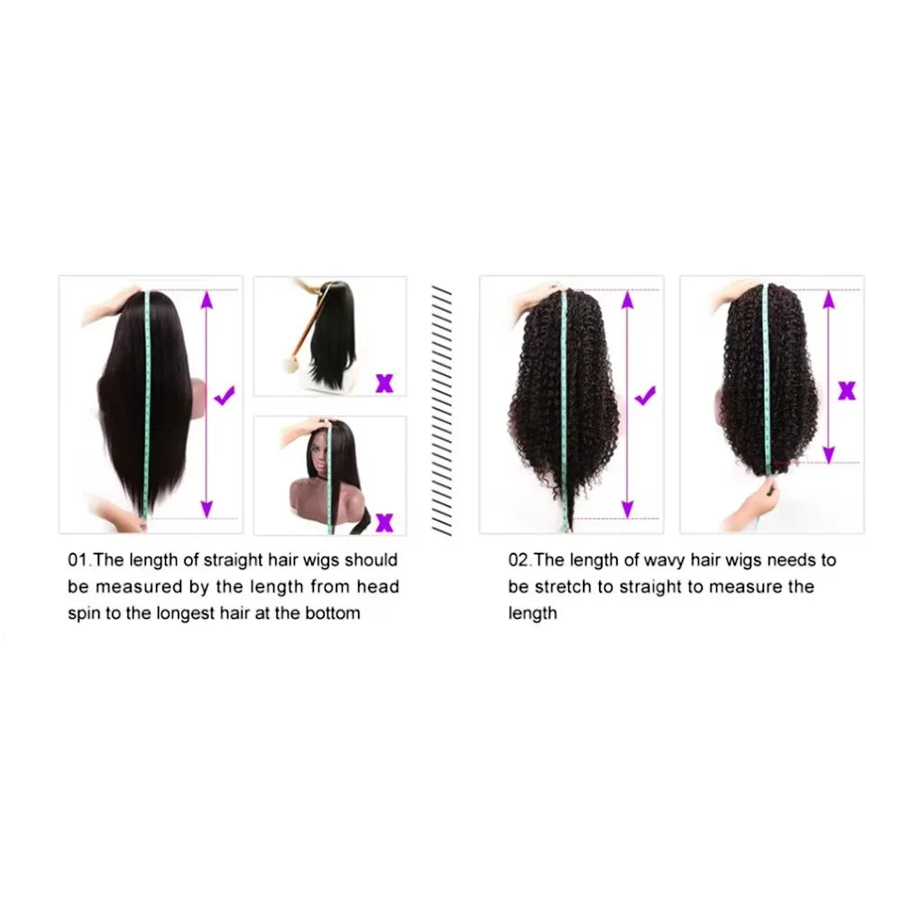 13x6 HD Lace Frontal Wig, 200% Density Brazilian Straight Front Human Hair