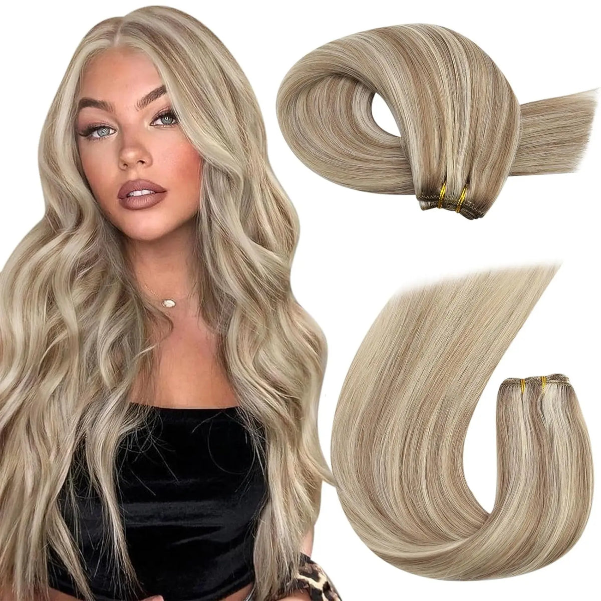 Brazilian Human Hair Wefts, Machine Weft Remy Straight Sew-In Bundles 100g