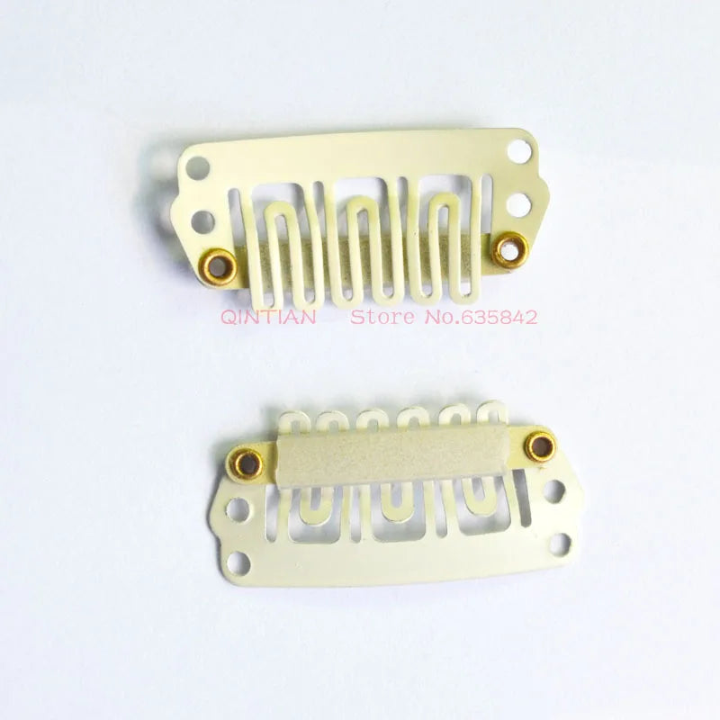 Wig Clips 100PCS 3.2cm 2.8cm U Shape Snap Clips DIY Clip-in Hair Extension Tools Hair Salon Use Clip-ins