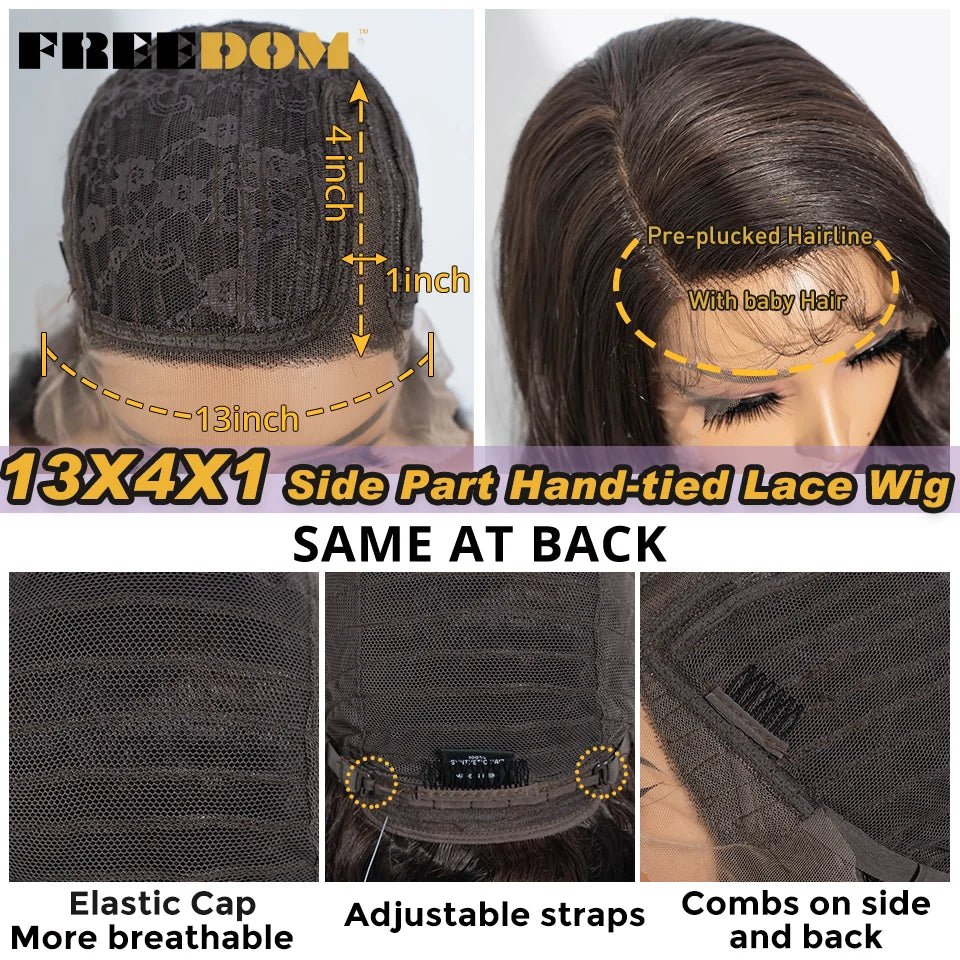 36" Long Wavy Synthetic Lace Front Wigs Ombre Brown Blonde Body Wave