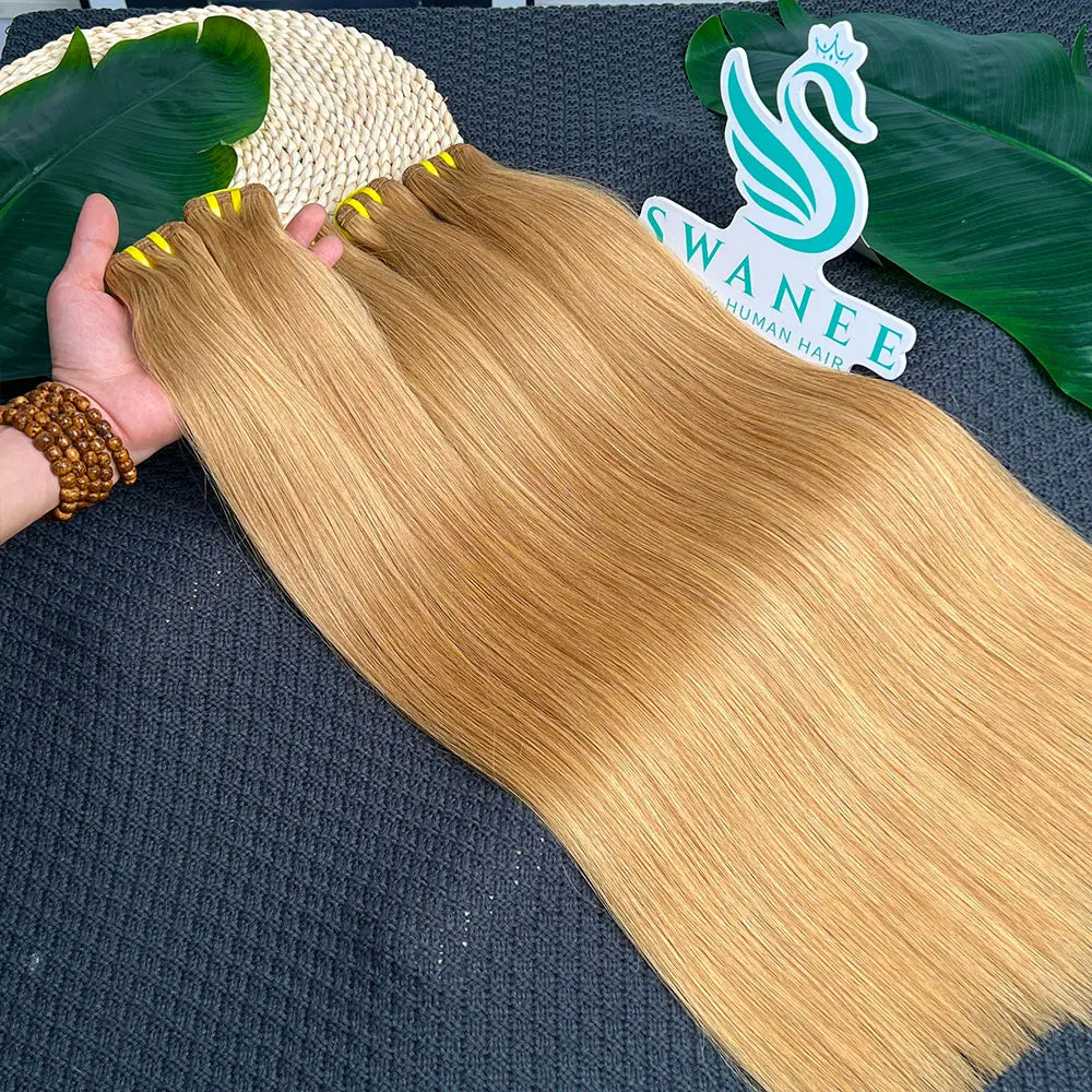 Honey Blonde Bundles Straight Grade 15A, 100% Unprocessed Virgin Human Hair Colored