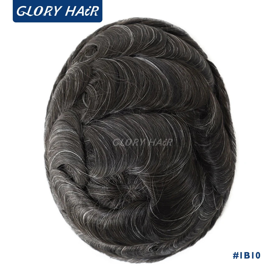Double Knotted Man Toupee 130% Density Discounted Price Hair Unit Durable Men's Capillary Prosthesis Wig
