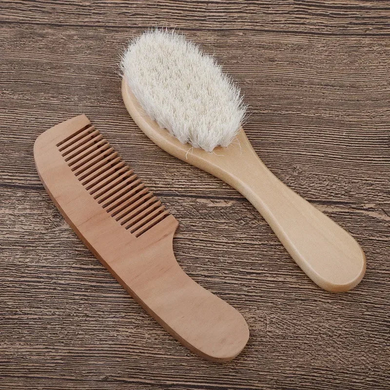 Baby Wood Brush Comb, Head Massage Bath Brush