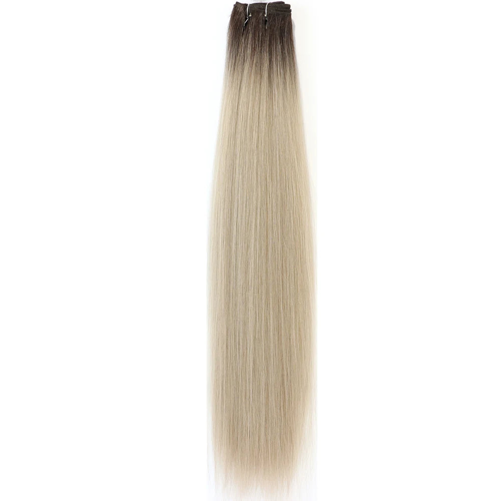 Orange Bone Straight Hair Bundles 24-32 Natural Weaving Bio Synthetic Bug Fancy