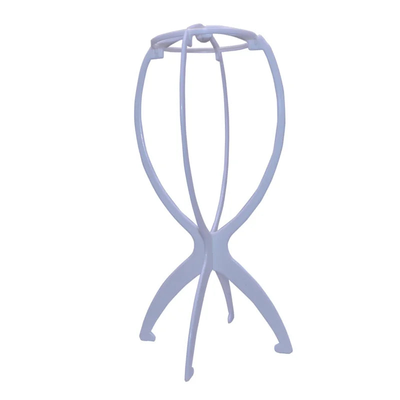 Folding Wig Stand Holder Plastic Adjustable Portable Hat Display Durable Mannequin Dummy
