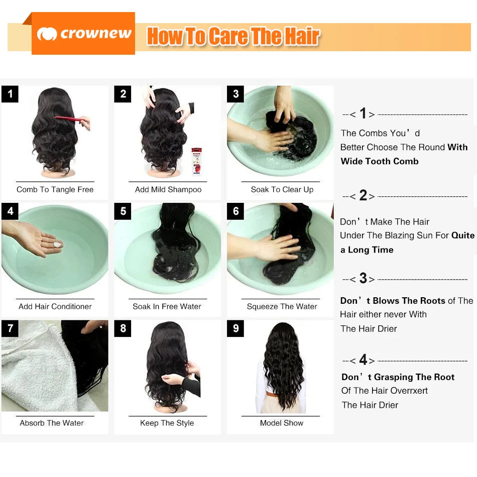 13x4 HD Lace Frontal Human Hair Wig, 220% Deep Wave Long Curly