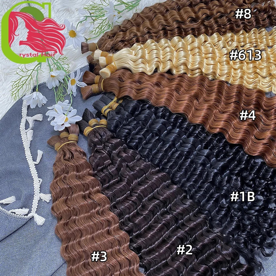 Bundles No Weft Boho Braids, 100% Human Hair Extension Braiding Vietnamese 27/613