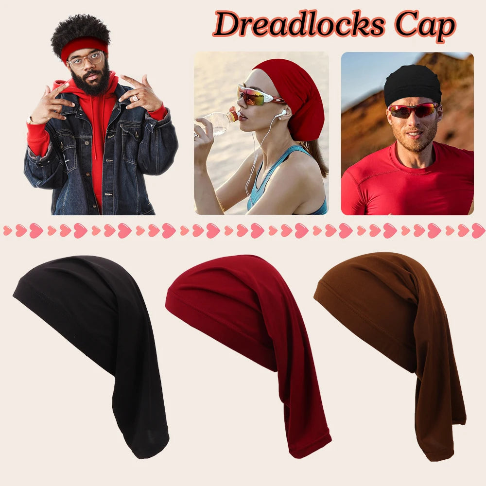 Soft Spandex Dreadlock Tube Lightweight & Stretchable Wig Cap Extra-Wide Hair Weave Sleeve For Locs Dreadlocks Full Cover