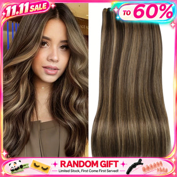 Brazilian Human Hair Wefts, Machine Weft Remy Straight Sew-In Bundles 100g