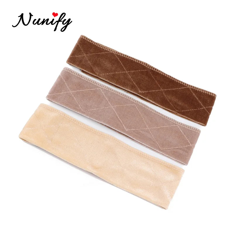 Non-slip Soft Velvet Women Wig Grips Headband Women Velvet Wig Accessories Grip Scarf Headband Adjustable