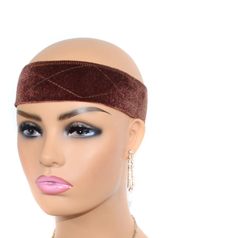 1PC Adjustable Wig Grip Band for Lace Front, No-slip Velvet Wig Grip Headbands Keeping Wigs in Place