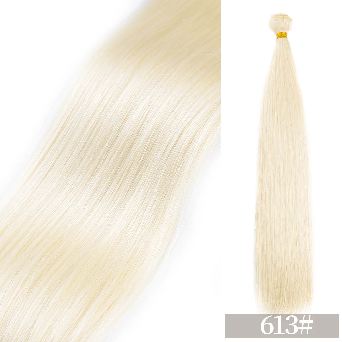 Straight Hair Extensions Ombre Bundles Heat Resistant Fiber Weaving Synthetic