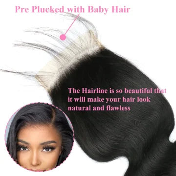 HD 13x4 Lace Frontal Closure Only Body Wave Human Hair Real Transparent