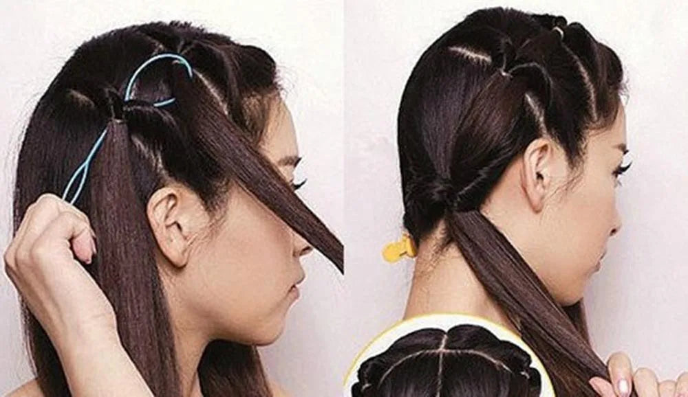 Ponytail Creator Plastic Loop Black Pony Topsy Tail Clip Hair Accessories Braiding