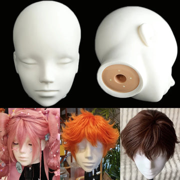 Anime Silicone Mannequin Head Stable Lightweight Wig Display Stand Jewelry Headwear Hat