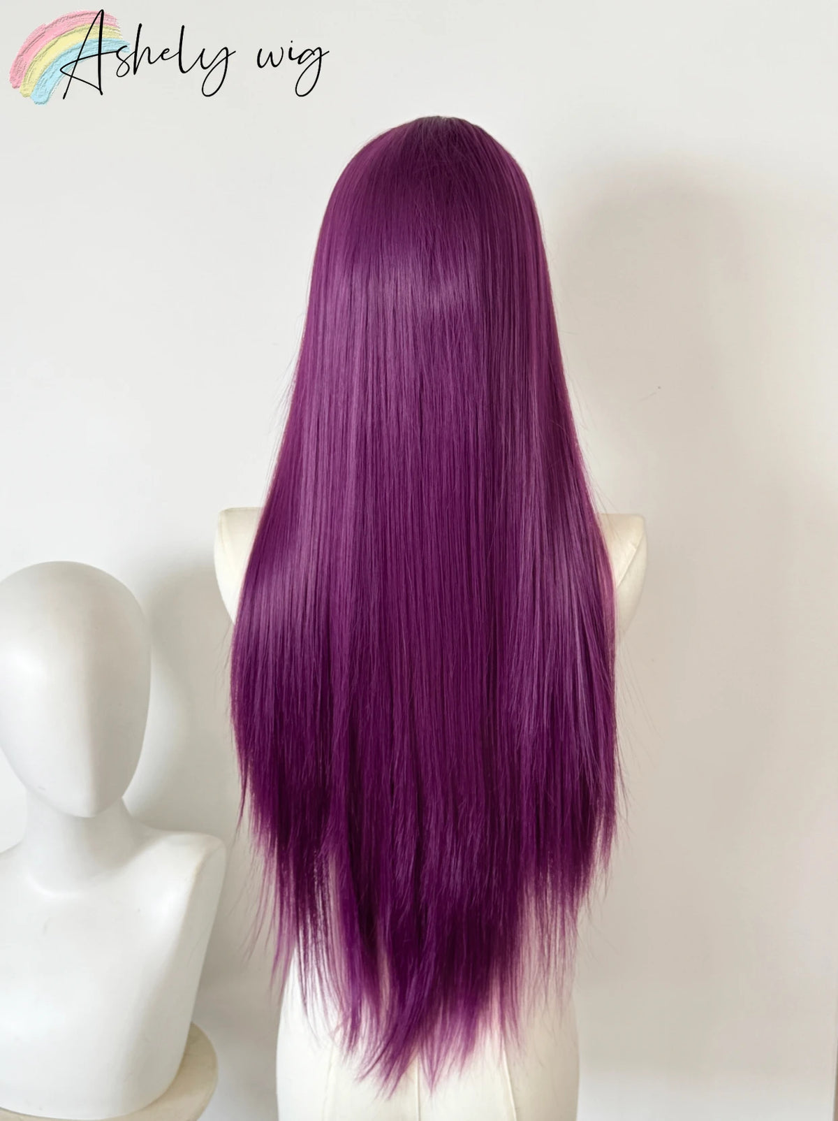 Raspberry Purple Wig Deep Hand Hook 26inch 13*4 Large Lace On The