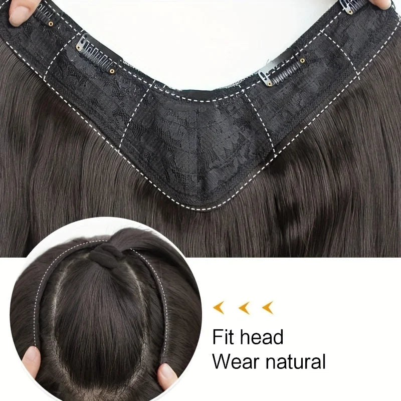 Long Wavy Synthetic U-Shaped Clip-In Hair Extensions, 16, 20 and 24 Inch