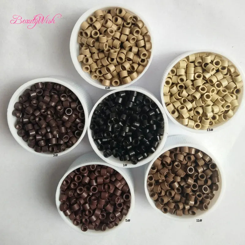 3.5x2.0 Screw Micro Ring Hair Extension Microringe Links Rings Beads Screws Thread