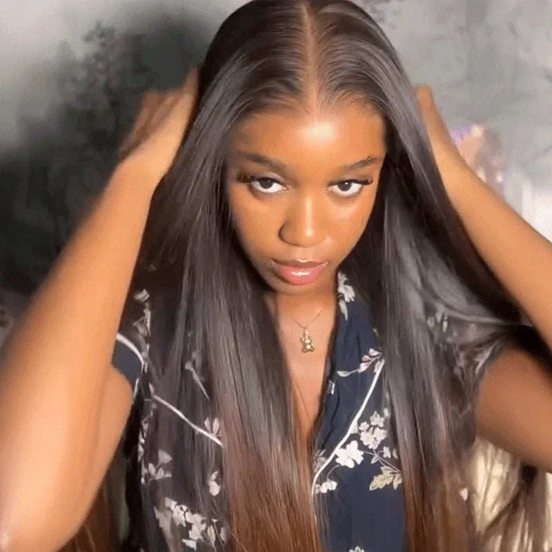 13x4 HD Brazilian Colorful Shadow Right Lace Front Hair Humans Wigs Emphasize