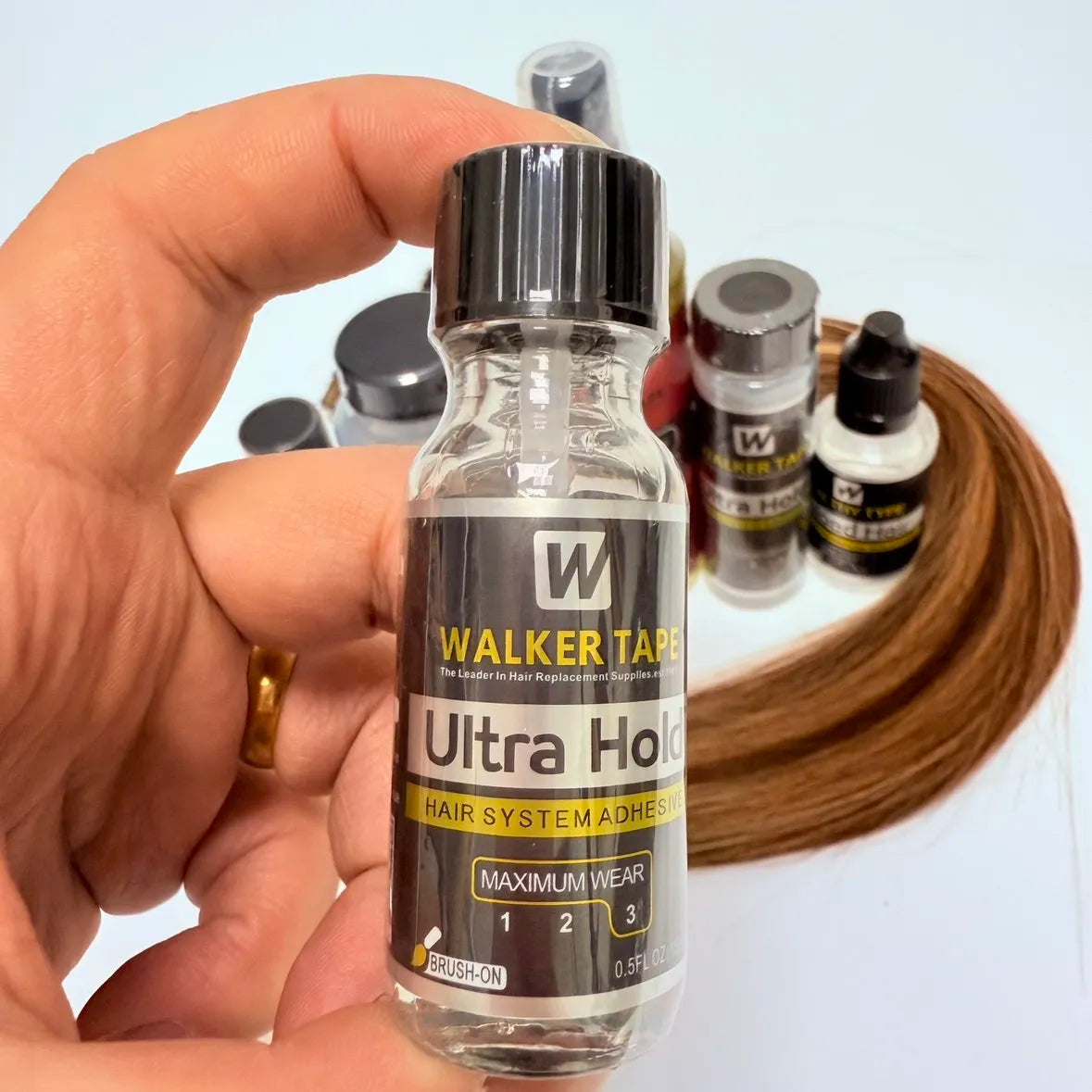 Wholesale 3/5/10Pcs Extreme Strong Hold Lace Glue 15/41/101ml Waterproof Hair Glue for Lace Wig/Toupee/Closure
