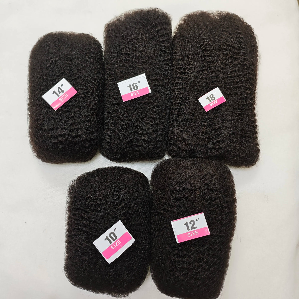 10-18” 4C Afro Kinky Curly Bulk Human Hair Extensions Twist Braids 30g/pack