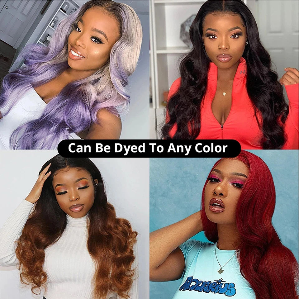 Chocolate Brown Colored Body Wave Human Hair Bundles 4x4/5x5/13x4 Closure Frontal Remy