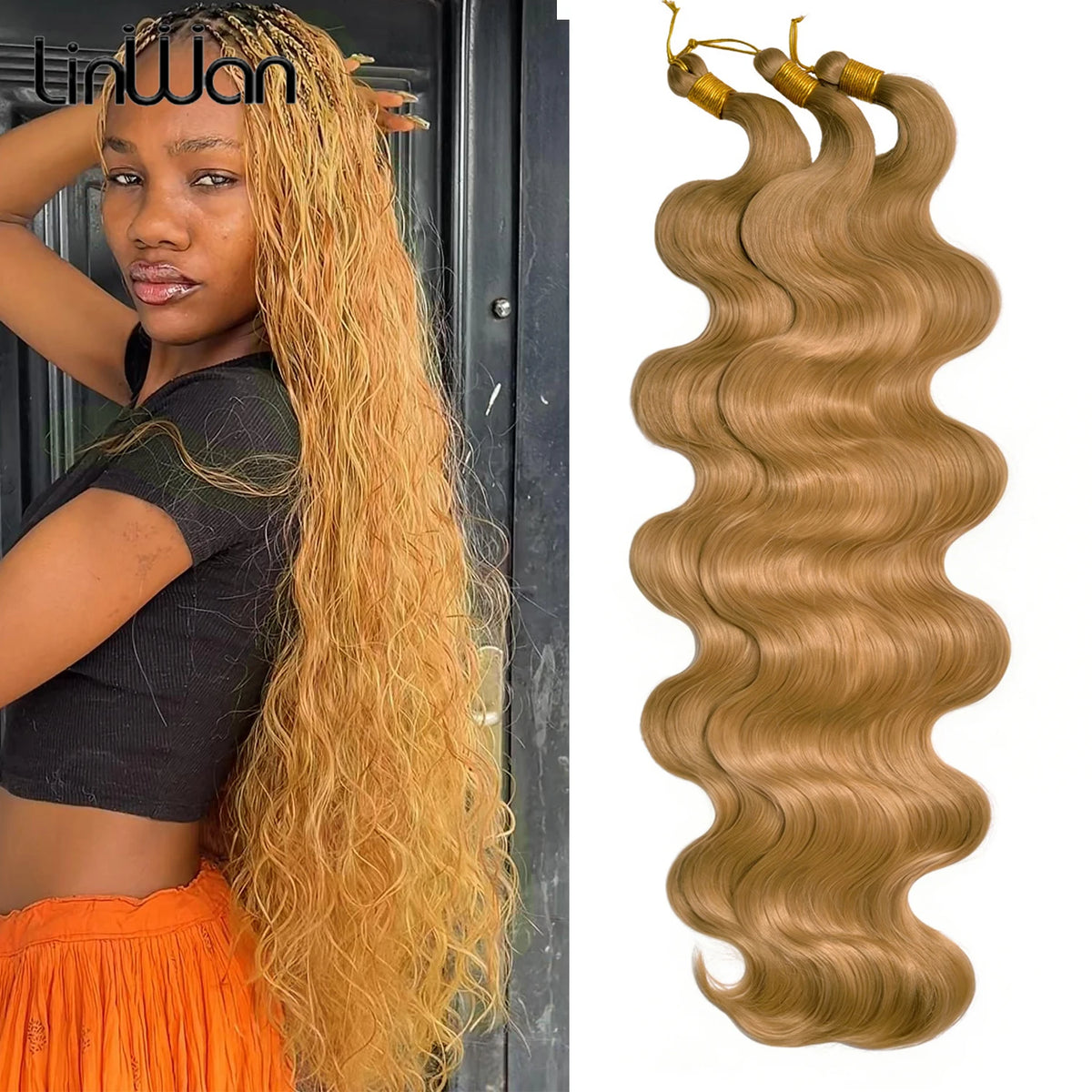 Bora Braids Hair Soft Body Wave Boho Braiding Synthetic Deep Curly Crochet