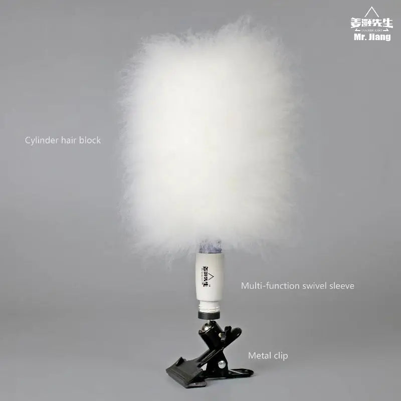 Pet Wig Grooming Cylinder Pack of Tablets Model Dog Groomer Practice (