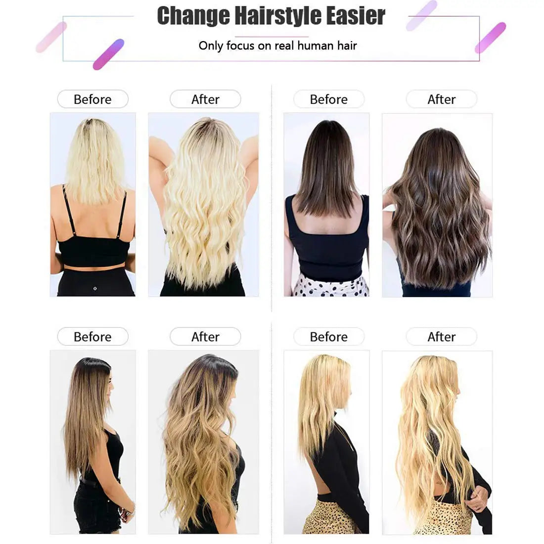 Nano Bead Hair Extensions Human Cold Fusion Tip Link 50G/50S Loop Pre
