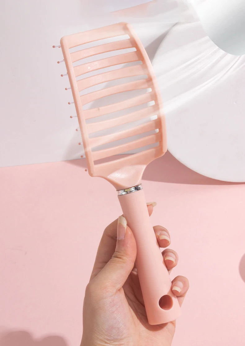 1pc Anti-Static Massage Brush Women's Hair and Scalp Massage Comb - Straight Hair Professional Tool