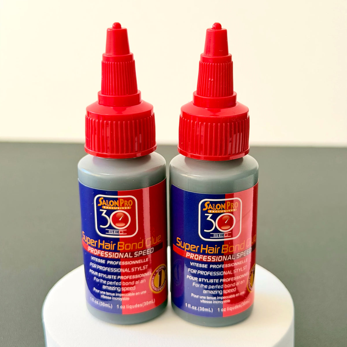 Waterproof Wig Glue and Remover - Super Bonding Adhesive for Lace Front Wigs, Closures and Hair Extensions (30ml/118ml)